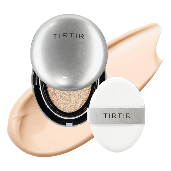 Gaisīgs kušons ar mirdzošu noslēguma akcentu TIRTIR Mask Fit Aura Cushion