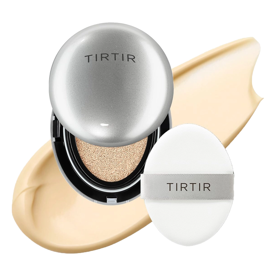 Gaisīgs kušons ar mirdzošu noslēguma akcentu TIRTIR Mask Fit Aura Cushion