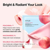 Balinoša hidrogela maska ar persiku Anua Peach 70 Niacin Brightening Collagen Mask