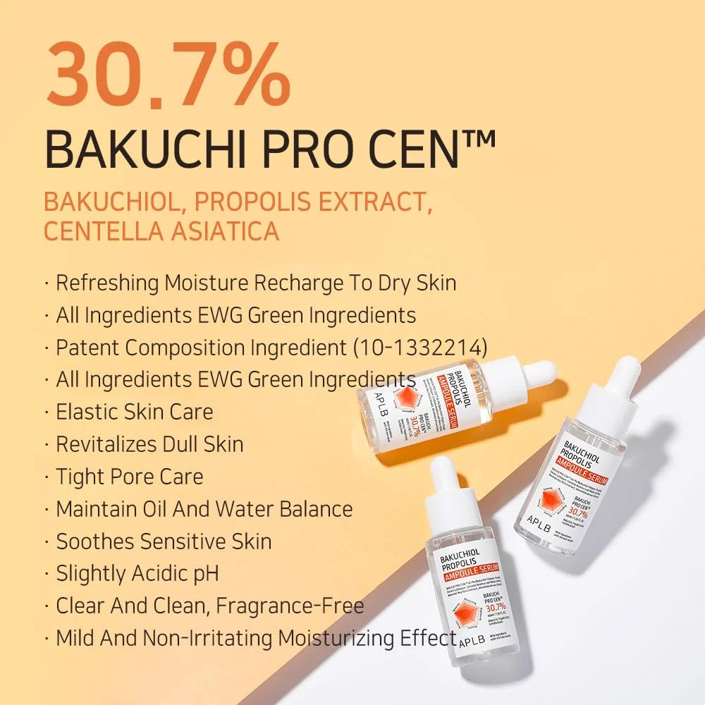 Sejas serums ar bakučiolu APLB Bakuchiol Propolis Ampoule Serum