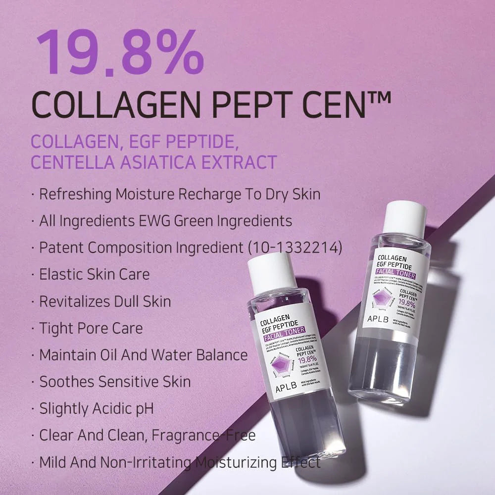 Mitrinošs sejas toneris APLB Collagen EGF Peptide Facial Toner