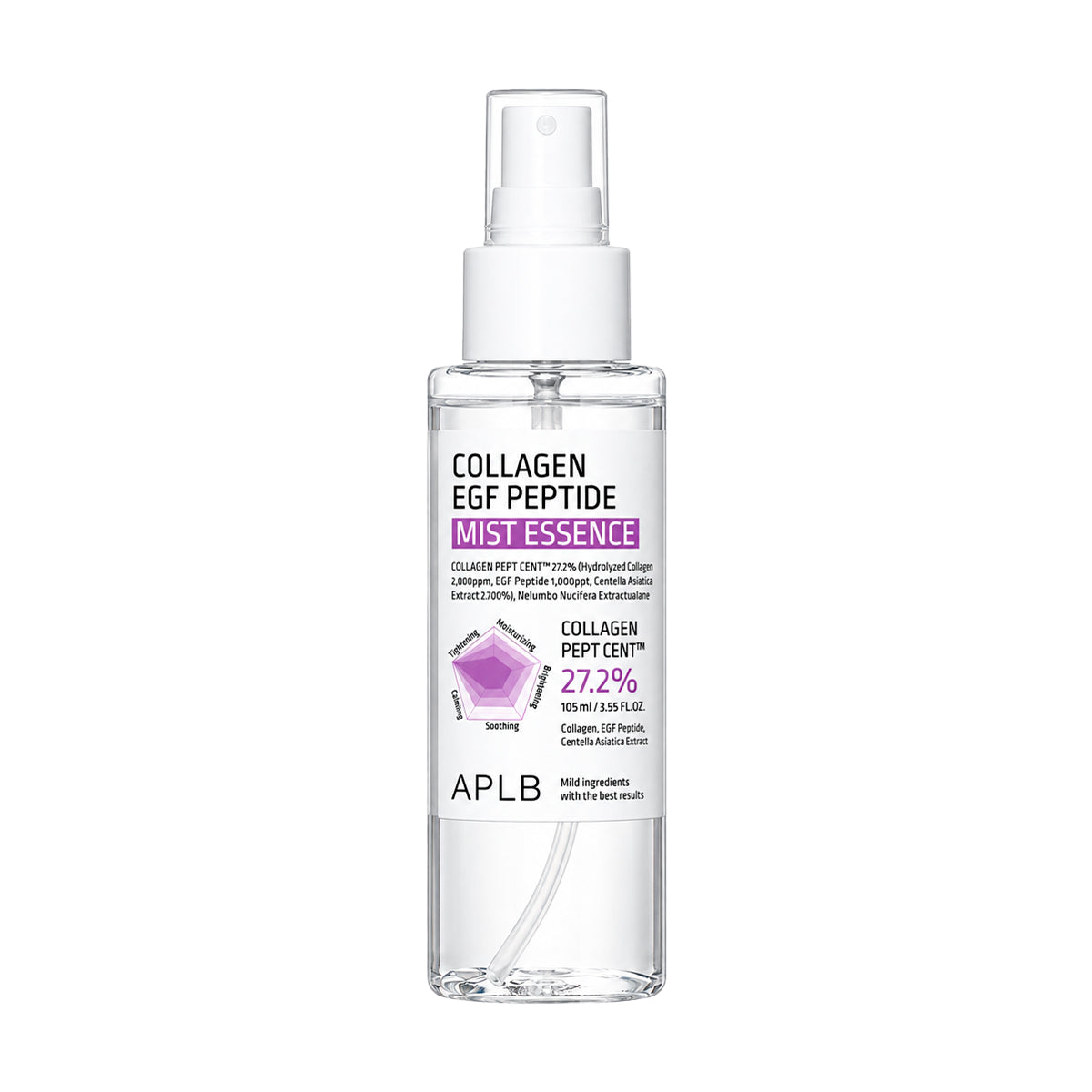 Mitrinošs sejas mists APLB Collagen EGF Peptide Mist Essence