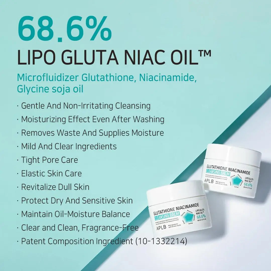 Attīrošais balzams ar glutationu APLB Glutathione Niacinamide Cleansing Balm