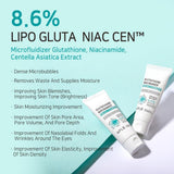 Sejas attīrošās putas APLB Glutathione Niacinamide Facial Cleanser