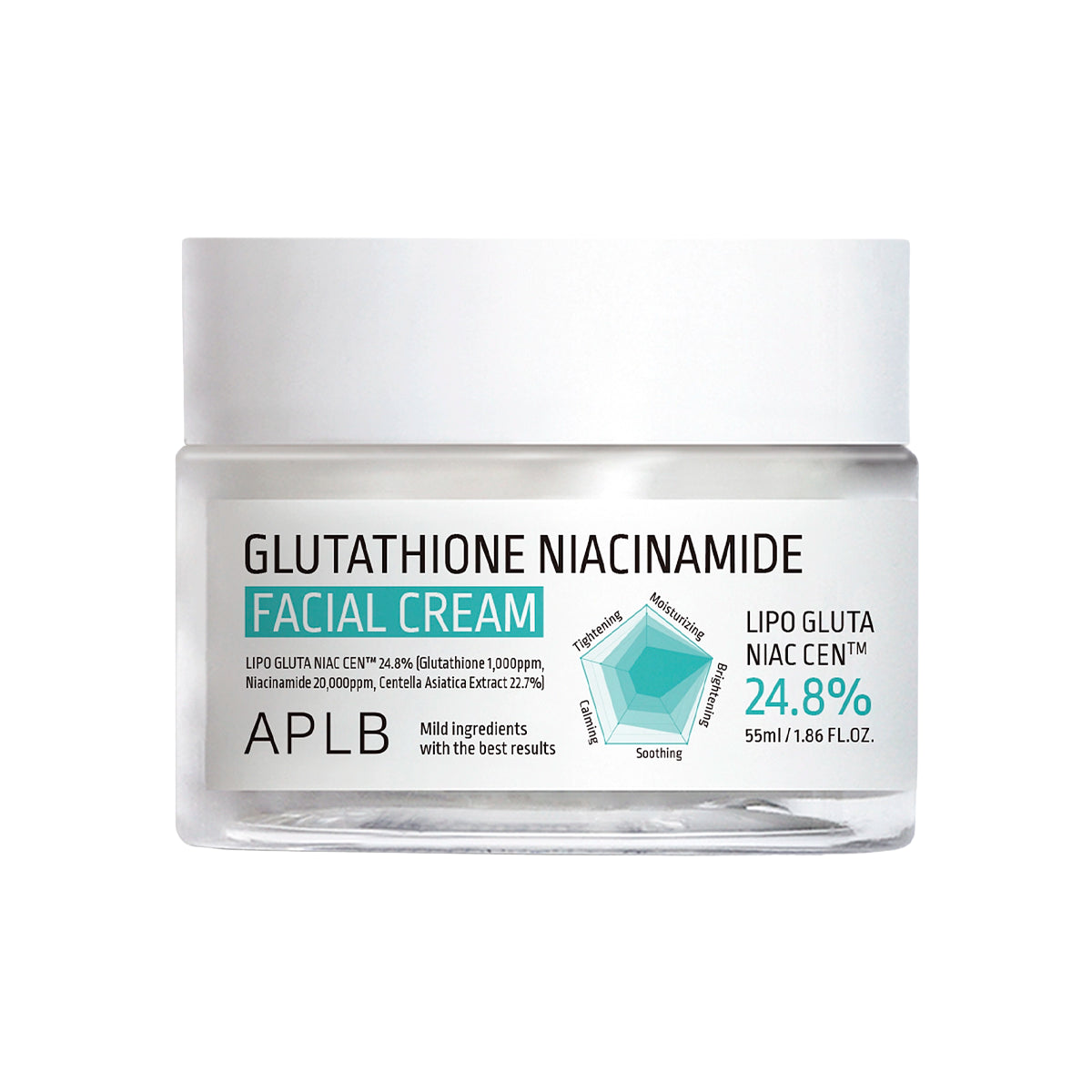 Izgaismojošs sejas krēms APLB Glutathione Niacinamide Facial Cream