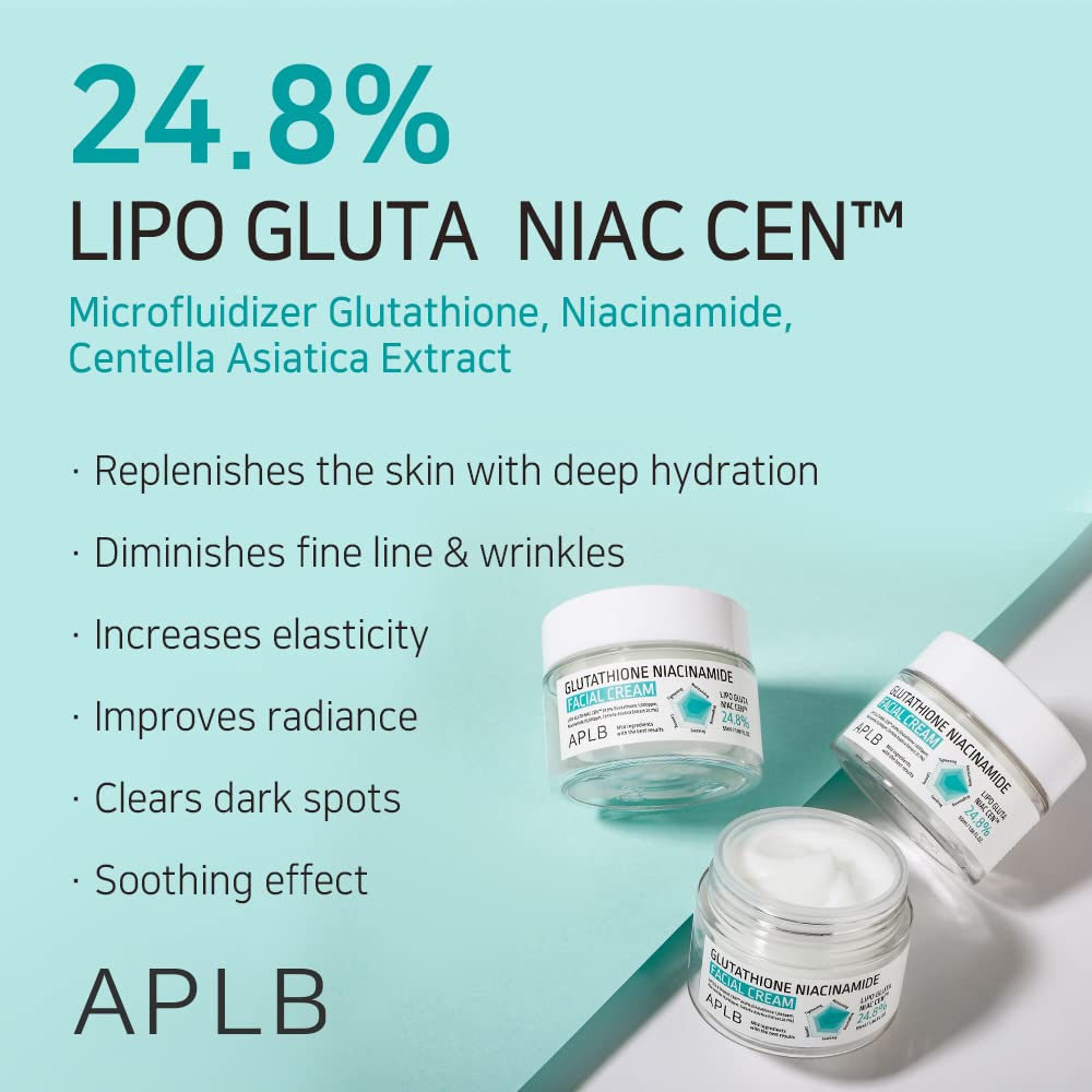 Izgaismojošs sejas krēms APLB Glutathione Niacinamide Facial Cream