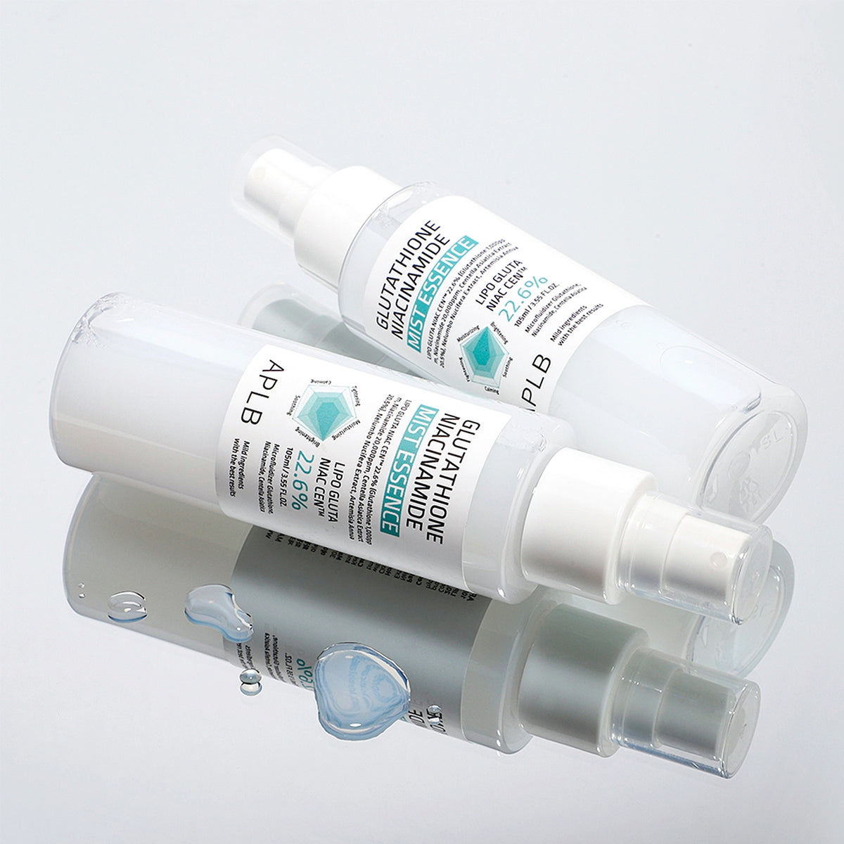 Izgaismojošs sejas mists APLB Glutathione Niacinamide Mist Essence