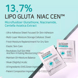 Auduma sejas maska ar glutathionu APLB Glutathione Niacinamide Sheet Mask