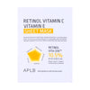 Izgaismojoša sejas maska ar retinolu un vitamīniem APLB Retinol Vitamin C Vitamin E Sheet Mask