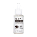 Sejas serums ar gliemežu mucīnu APLB Snail Mucin Ginseng Ampoule Serum