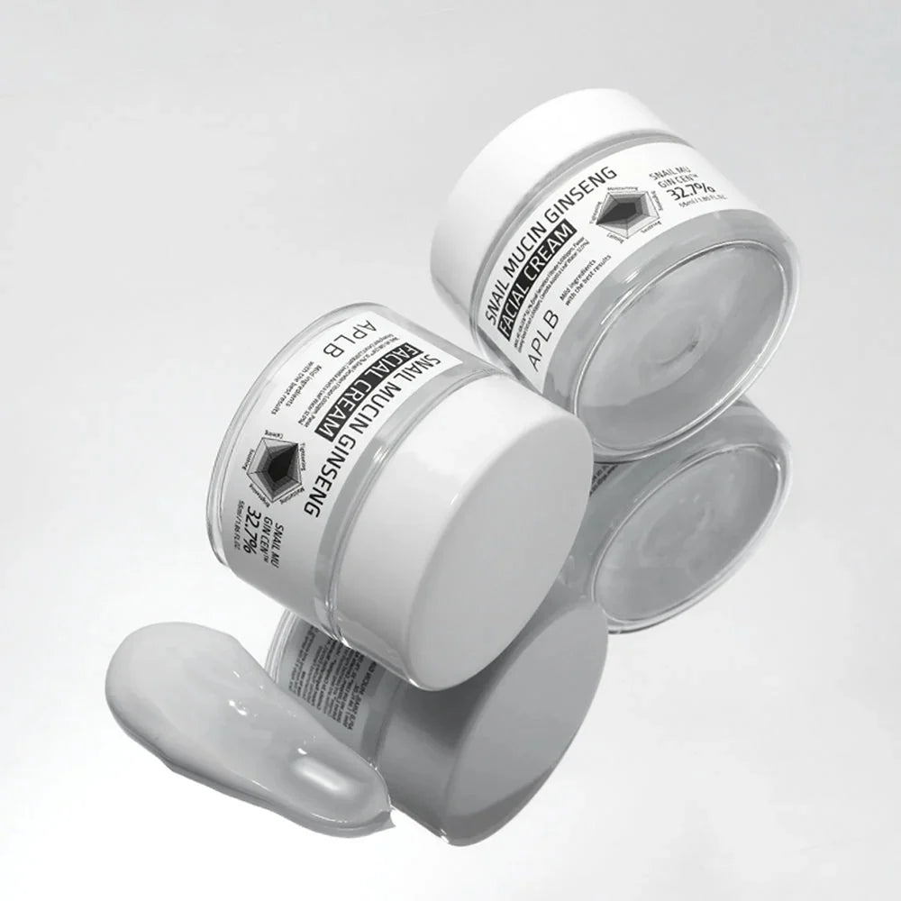 Sejas krēms ar gliemežu mucīnu APLB Snail Mucin Ginseng Facial Cream