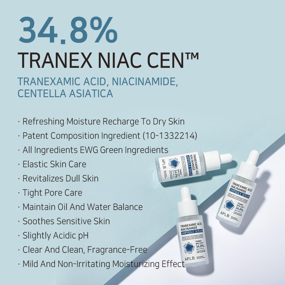 Pretpigmentācijas sejas serums APLB Tranexamic Acid Niacinamide Ampoule Serum