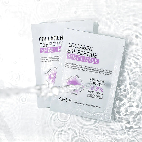 Atjaunojoša sejas maska ar kolagēnu un peptīdiem APLB Collagen EGF Peptide Sheet Mask
