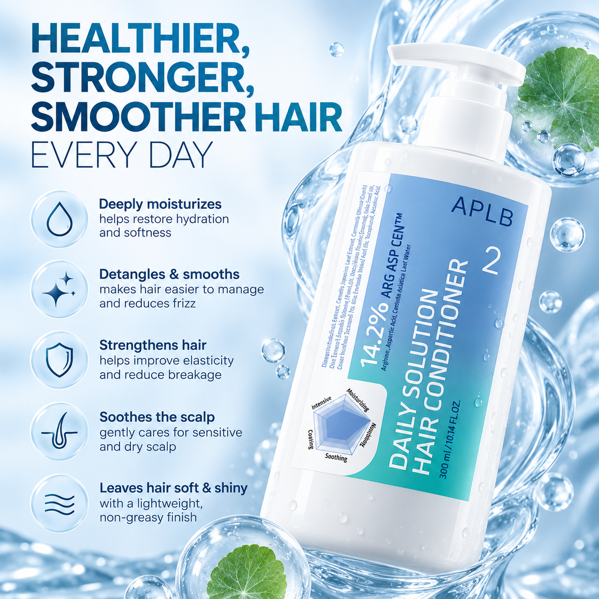 Mitrinošs matu kondicionieris APLB Daily Solution Hair Conditioner