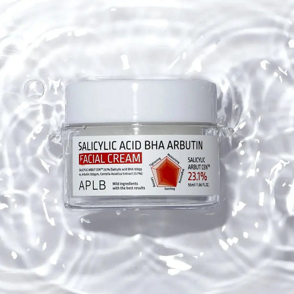 Izgaismojošs un atjaunojošs sejas krēms ar salicilskābi un arbutīnu APLB Salicylic Acid BHA Arbutin Facial Cream