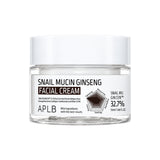 Sejas krēms ar gliemežu mucīnu APLB Snail Mucin Ginseng Facial Cream