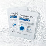Balinoša sejas maska ar niacinamīdu un centellu APLB Tranexamic Acid Niacinamide Sheet Mask