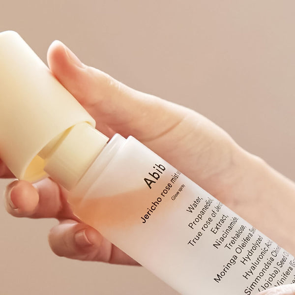 Divfāžu sejas mists Abib Jericho Rose Mist Serum Glow Spray