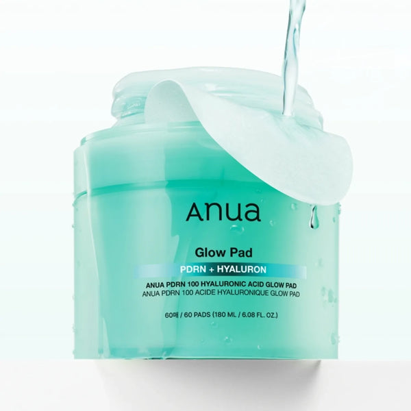 Divpusēji ar toniku piesūcināti spilventiņi mirdzuma piešķiršanai ādai Anua PDRN Hyaluronic Acid Glow Pad