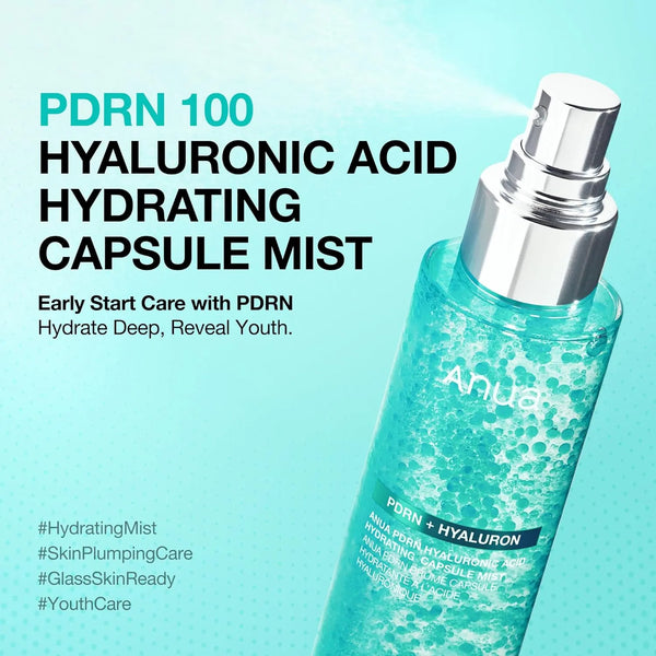 Mitrinošs sprejs Anua PDRN Hyaluronic Acid Hydrating Capsule Mist