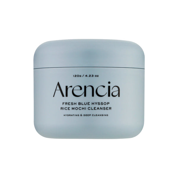 Attīrošs līdzeklis ar māliem un izopa ekstraktu Arencia Fresh Blue Hyssop Rice Mochi Cleanser