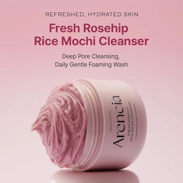 Очищающее средство с шиповником и ромашкой Arencia Fresh Rosehip Rice Mochi Cleanser