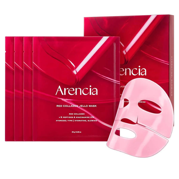 Hidrogēla sejas maska ar kolagēnu un peptīdiem Arencia Red Collagen Jello Mask