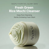 Очищающее средство с зелёным чаем и центеллой Arencia Fresh Green Rice Mochi Cleanser