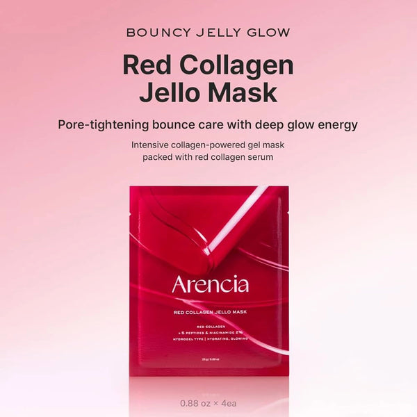 Hidrogēla sejas maska ar kolagēnu un peptīdiem Arencia Red Collagen Jello Mask