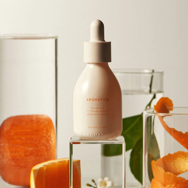 Serums mirdzošai ādai Aromatica Glow Vita C Toning Serum Orange & Neroli