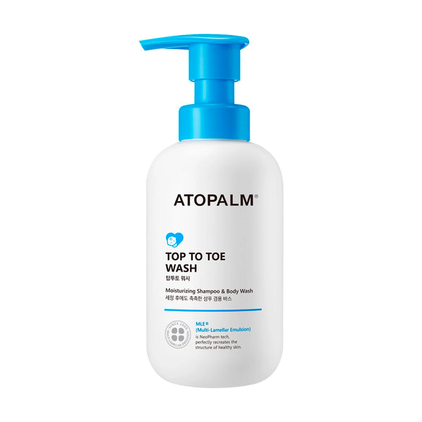 Мягкий шампунь-гель для тела и волос младенцев Atopalm Top-To-Toe Wash