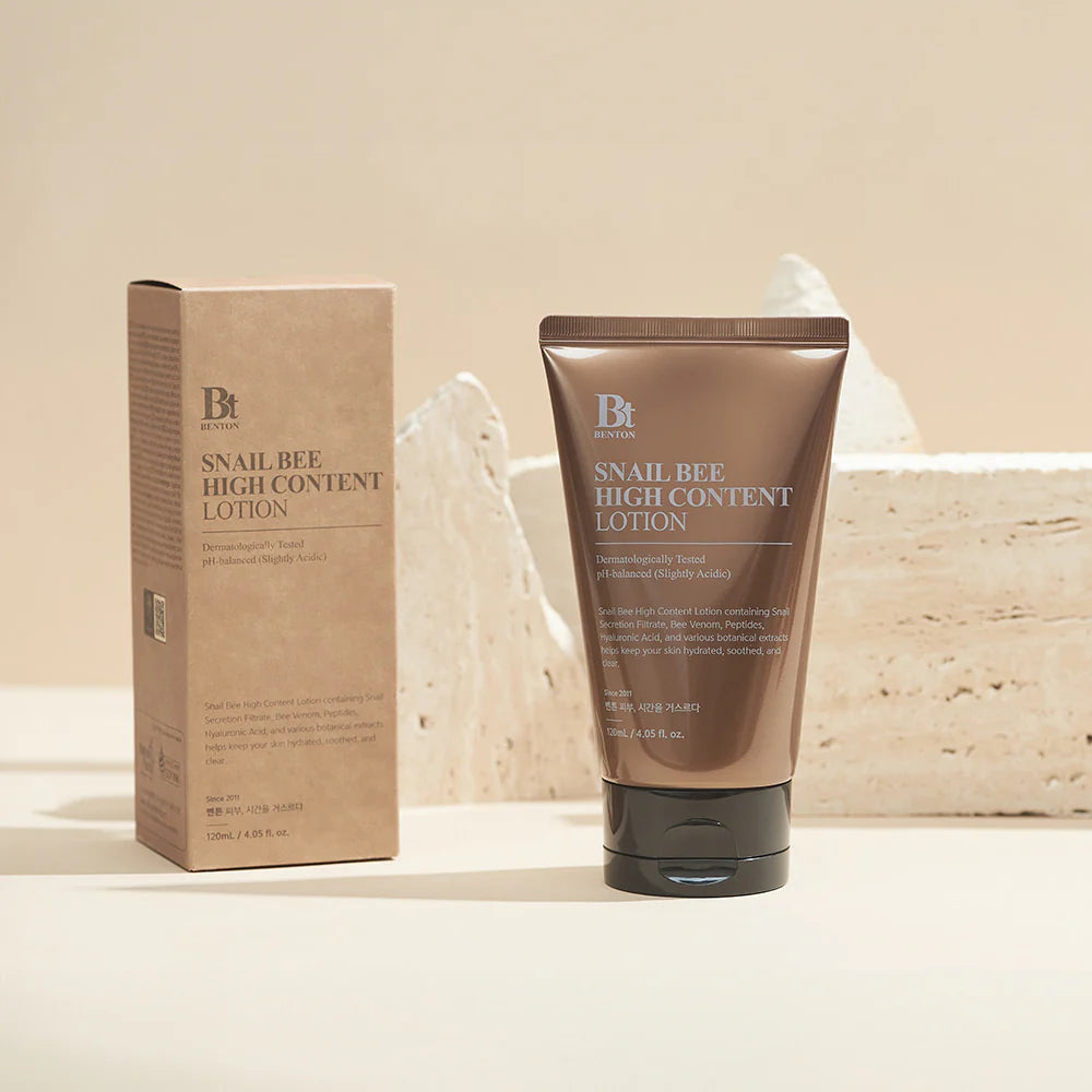 Atjaunojošs losjons ar gliemežu mucīnu Benton Snail Bee High Content Lotion