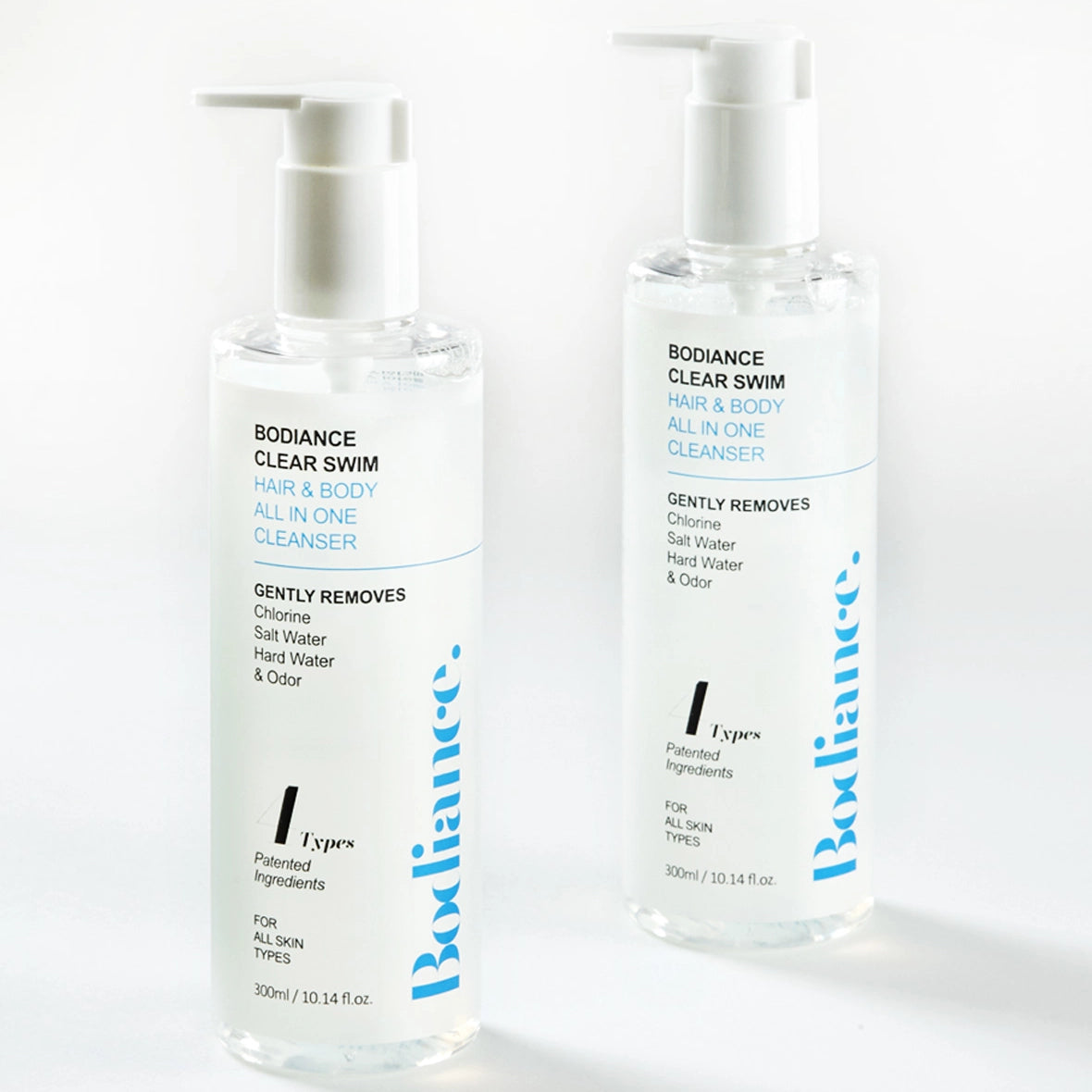 Attīrošs līdzeklis divi vienā Bodiance Clear Swim Hair & Body All-In-One Cleanser