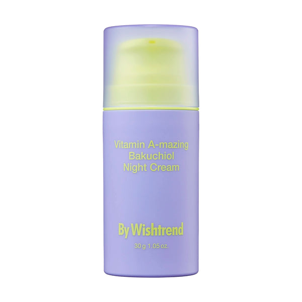 Ночной антивозрастной крем с ретиналем и бакучиолом By Wishtrend Vitamin A-mazing Bakuchiol Night Cream