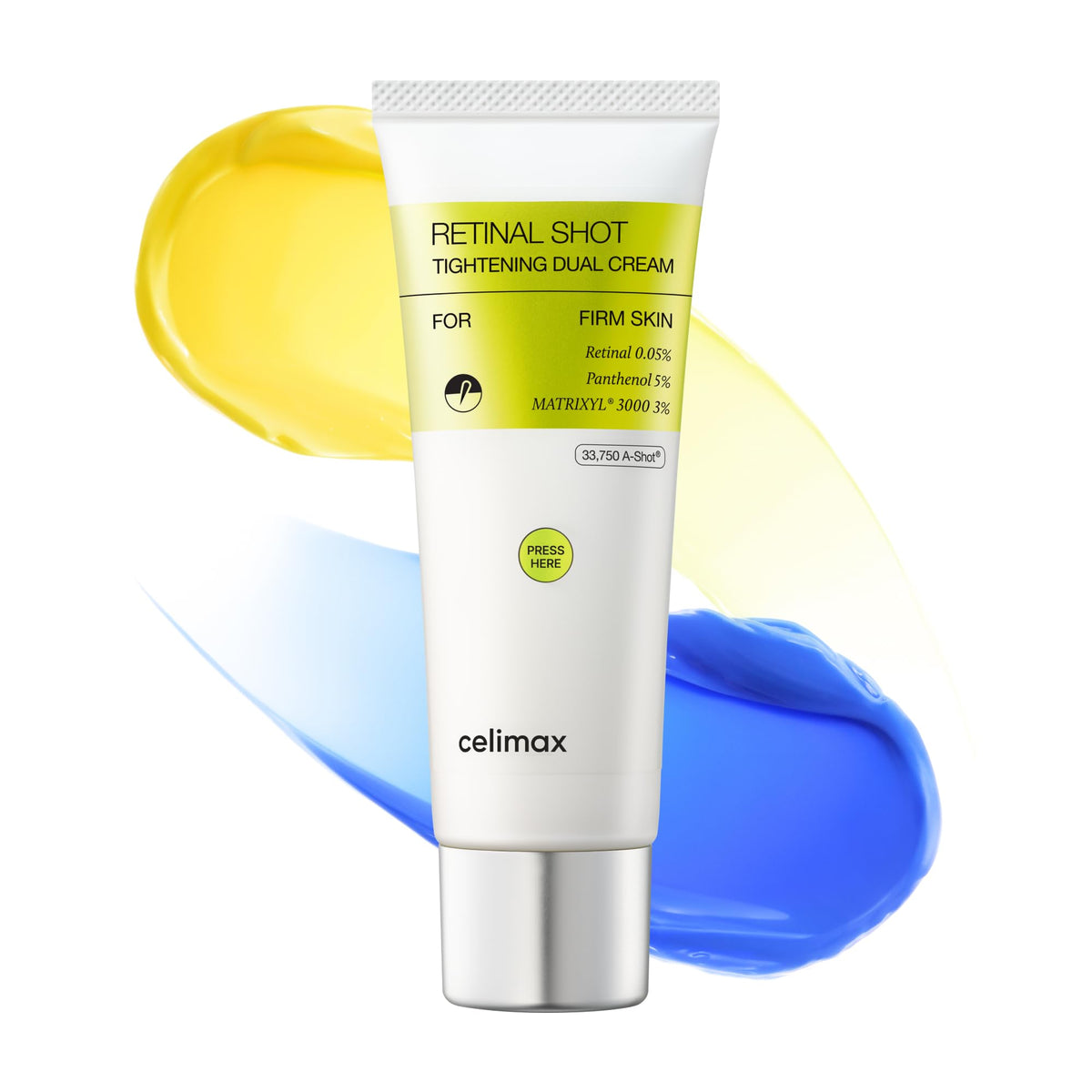 Divkāršas iedarbības nakts krēms Celimax The Vita-A Retinal Shot Tightening Dual Cream