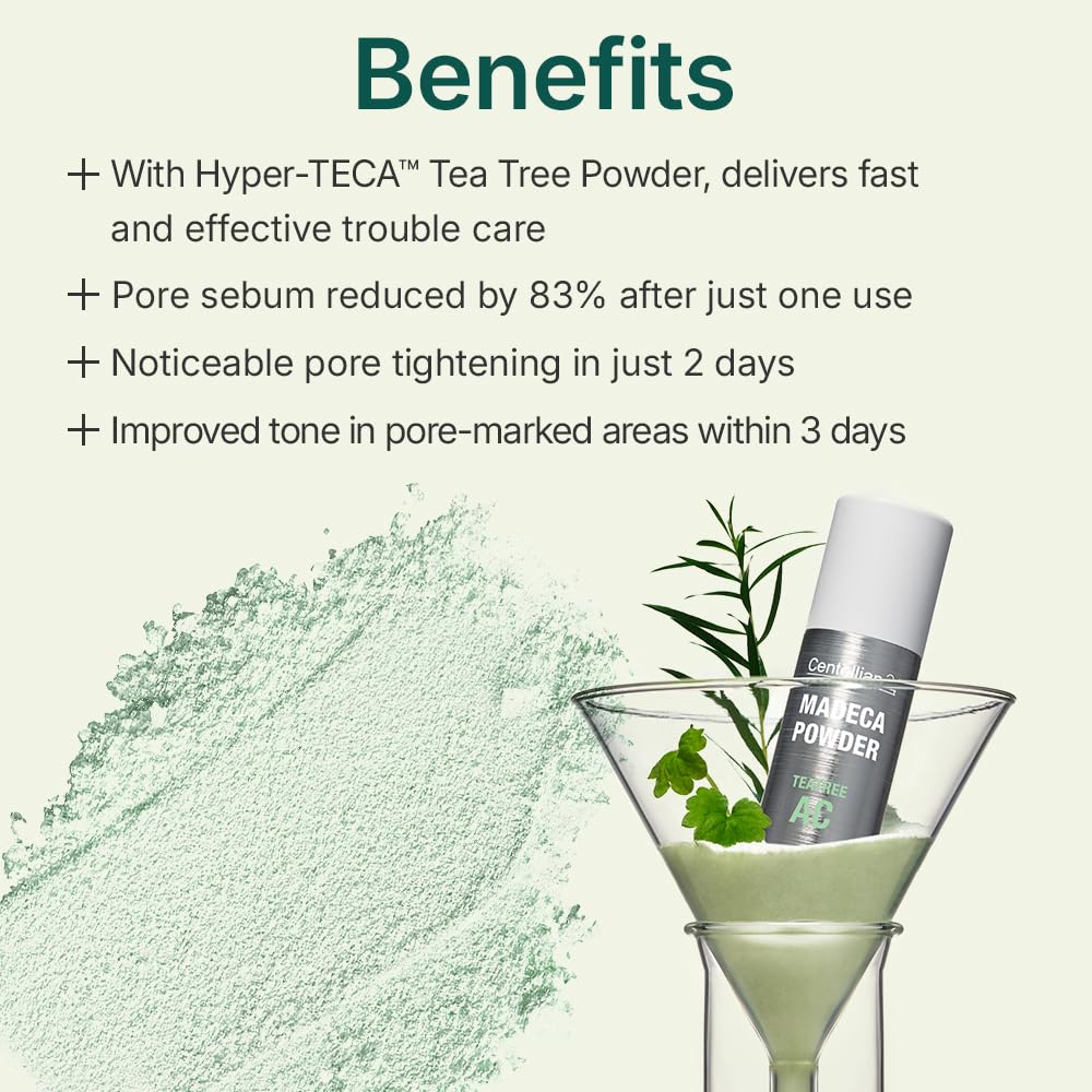 Lokāls pūderis pret akni Centellian24 Madeca Powder Tea Tree AC