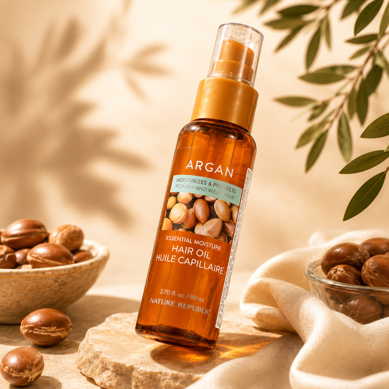Matu eļļa Nature Republic Argan Essential Moisture Hair Oil
