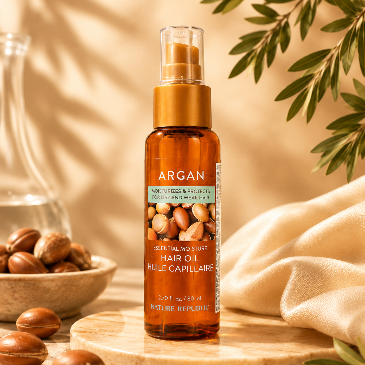 Matu eļļa Nature Republic Argan Essential Moisture Hair Oil