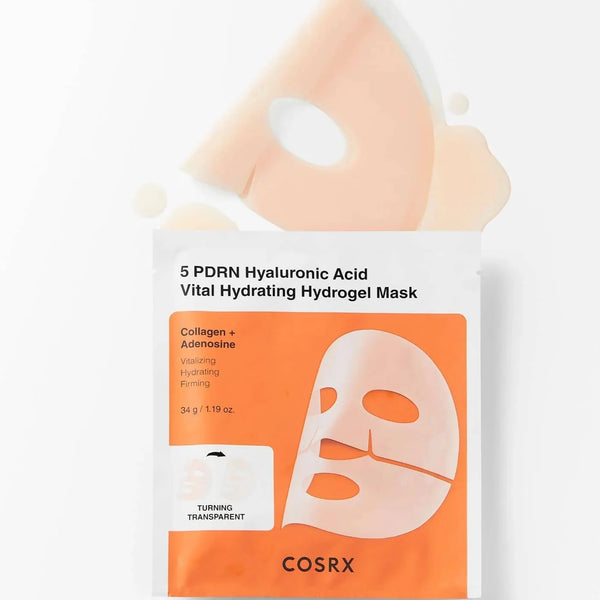 Увлажняющая гидрогелевая маска Cosrx 5 PDRN Hyaluronic Acid Vital Hydrating Hydrogel Mask