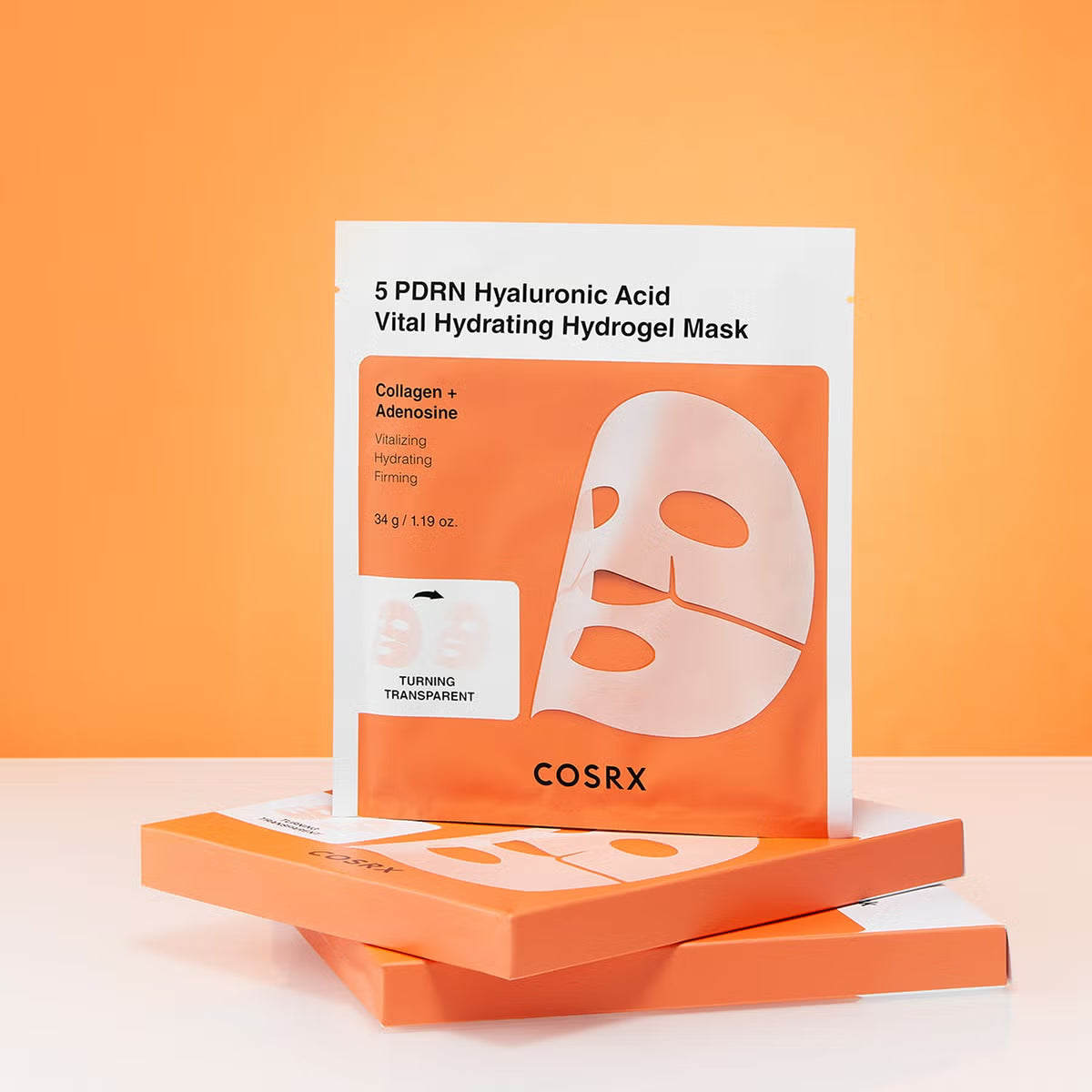 Увлажняющая гидрогелевая маска Cosrx 5 PDRN Hyaluronic Acid Vital Hydrating Hydrogel Mask