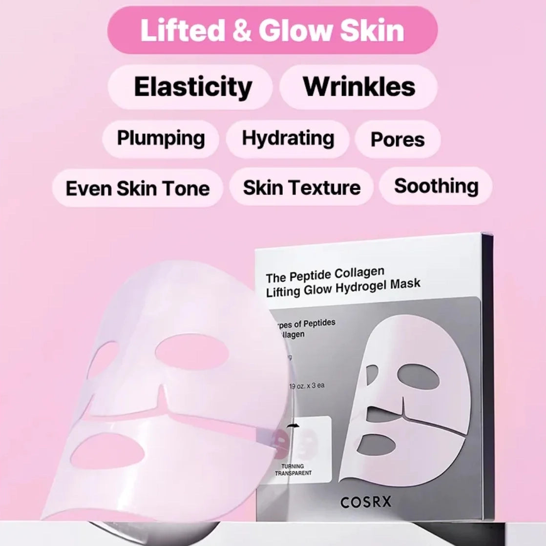 Hidrogēla liftinga maska ar peptīdiem Cosrx The Peptide Collagen Lifting Glow Hydrogel Mask