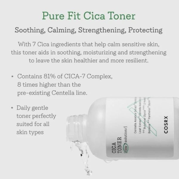 Успокаивающий тоник Cosrx Pure Fit Cica Toner