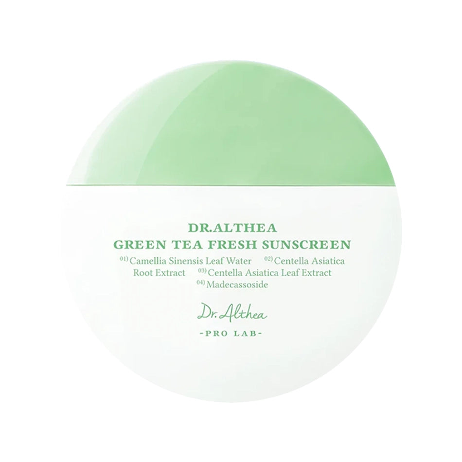 Nomierinošs saules aizsargkrēms Dr.Althea Green Tea Fresh Sunscreen SPF50+ PA++++