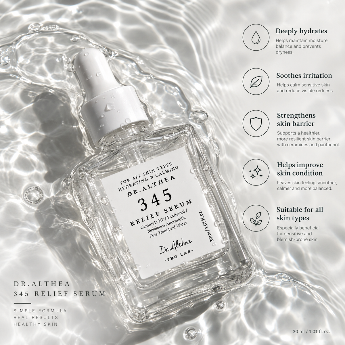 Nomierinošs sejas serums Dr.Althea 345 Relief Serum