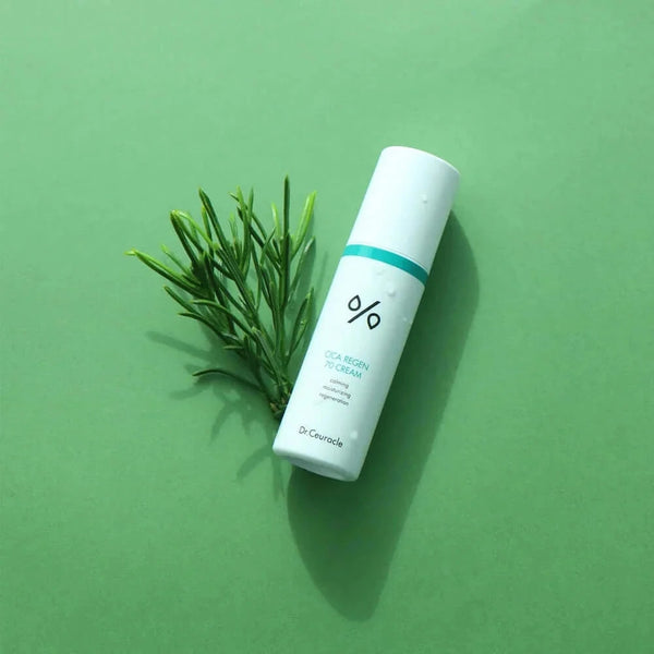 Nomierinošs krēms jutīgai ādai ar 70% Āzijas centellu Dr.Ceuracle Cica Regen 70 Cream