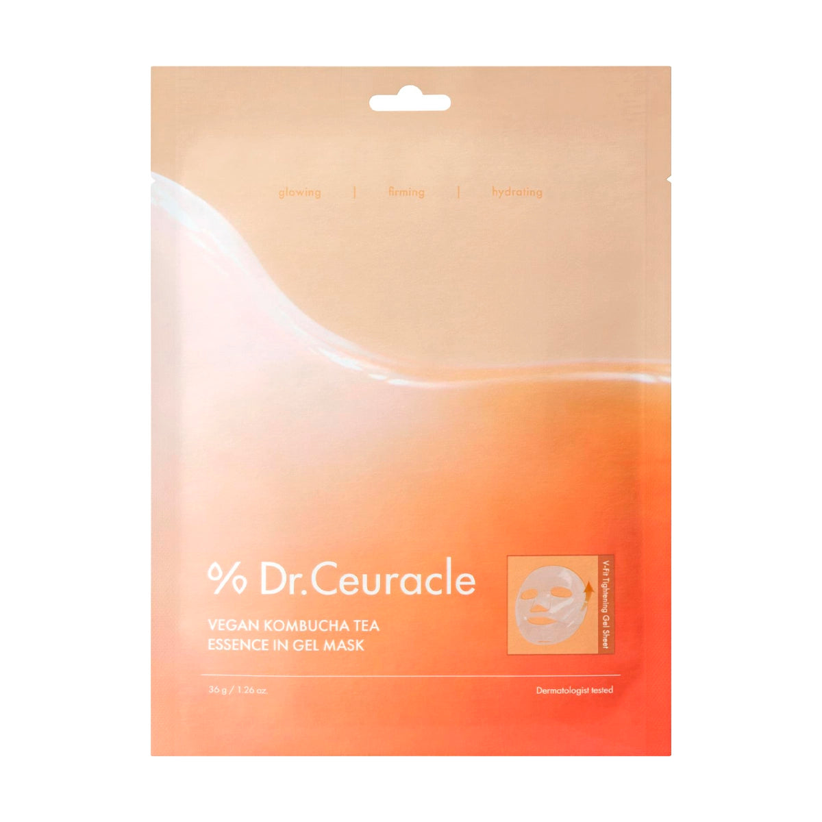 Увлажняющая гидрогелевая маска Dr.Ceuracle Vegan Kombucha Tea Essence In Gel Mask
