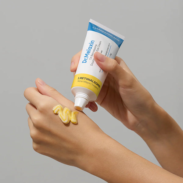 Acu krēms ar retinālu un traneksamīnskābi Dr.Melaxin TX Retinalsome Double Effect Eye Cream