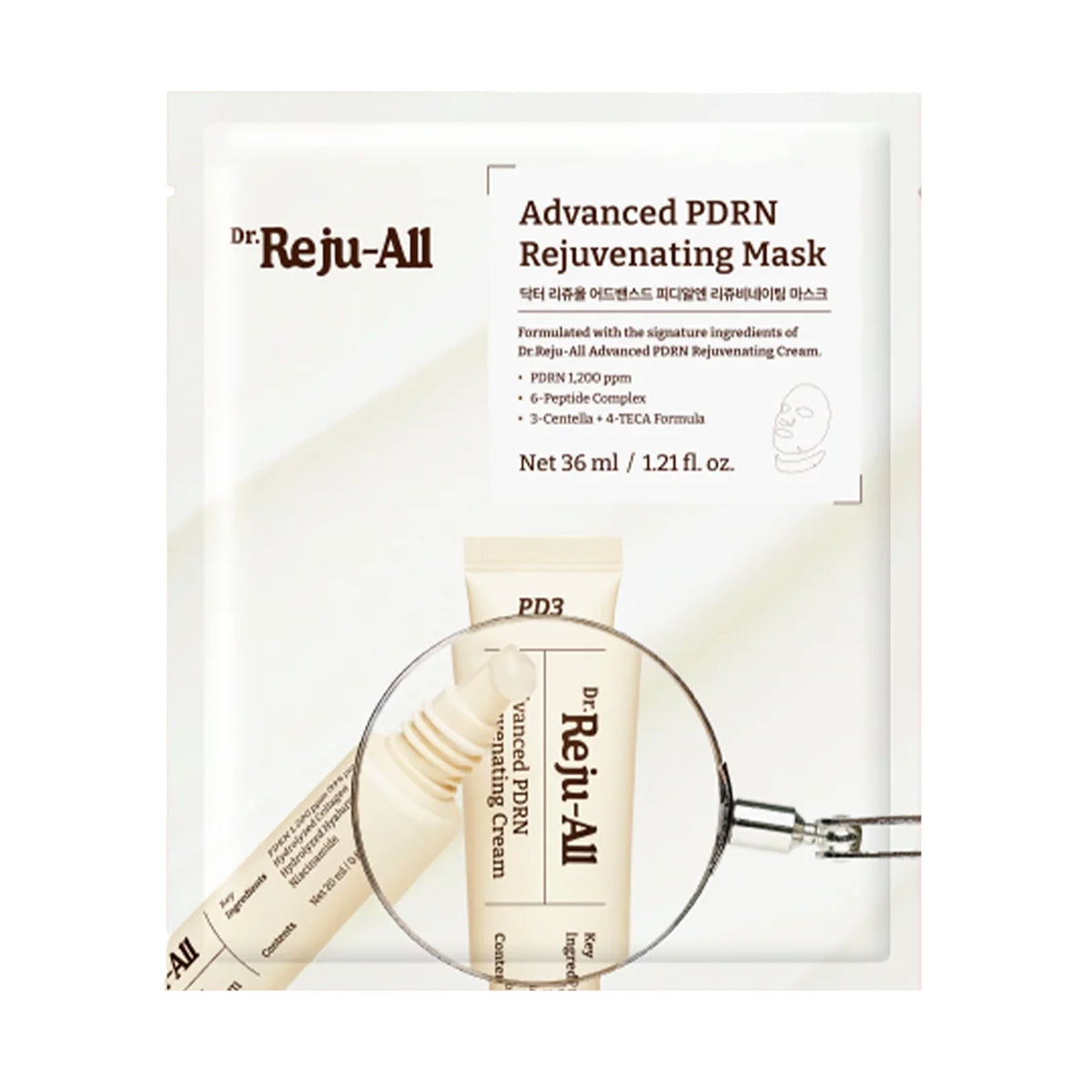 Sejas un kakla maska Dr. Reju-All Advanced PDRN Rejuvenating Mask