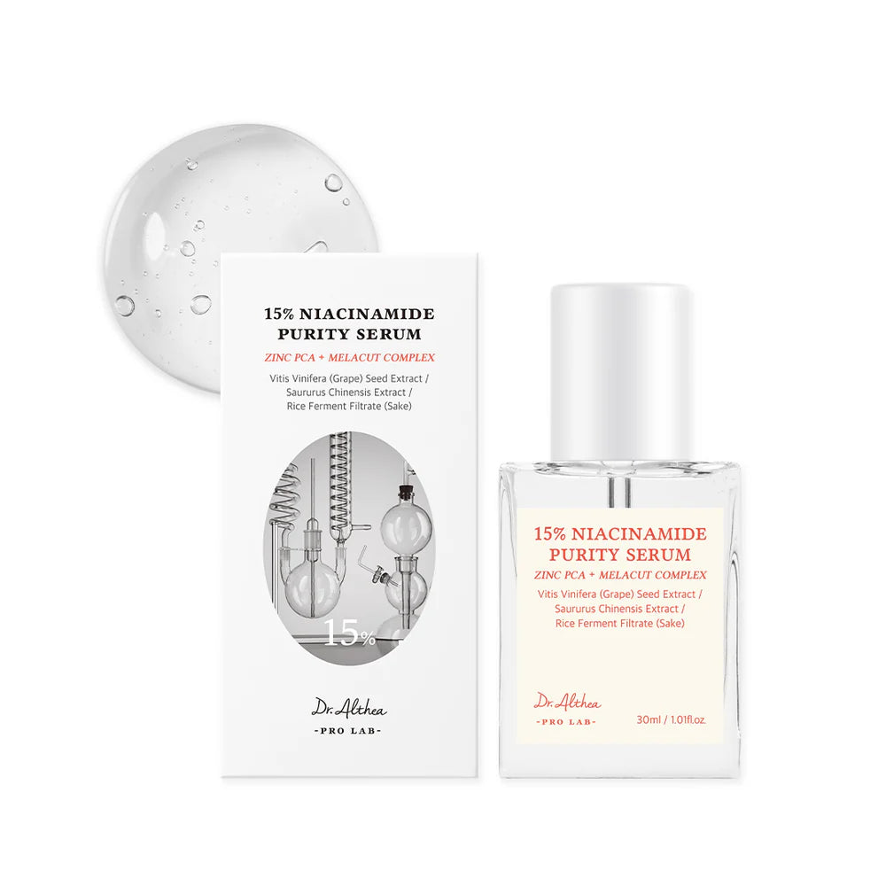 Balinošs serums ar niacinamīdu un cinku Dr. Althea Niacinamide Purity Serum