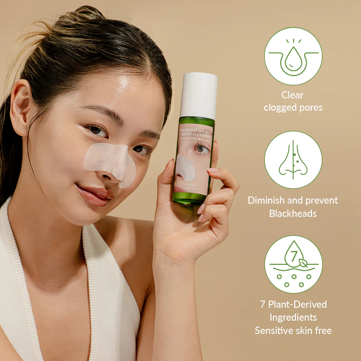 Attīrošs līdzeklis melno punktiņu novēršanai Dr. Althea Premium Quick Step Sebum Cleanser